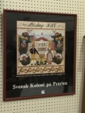 Framed Bishop Hill by Artist Betty Wagner