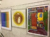 Lot of 3 Framed Contemp. Art Pieces