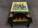 Lot of 2 Painted Furniture Pieces Including