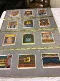 Lot of 4 Framed Contemporary Art Pieces 1972