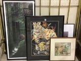Lot of 4 Various Framed Prints including