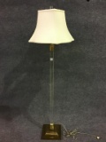 Brass Base Acrylic Floor Lamp w/ Shade