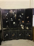 Four Section Oriental Folding Screen