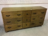 Wood Dresser w/ 9 Drawers