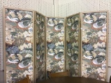 5 Section Folding Screen w/ Duck Design