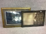 Lot of 2 Framed Wolf Prints (32 X 23 1/2 &