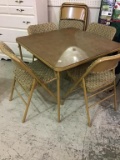 Samsonite Folding Card Table w/ 7