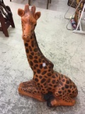 Lg. Giraffe Plaster Statue (30 Inches Tall)