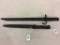 Lot of 2 Bayonets w/ Scabbards Including