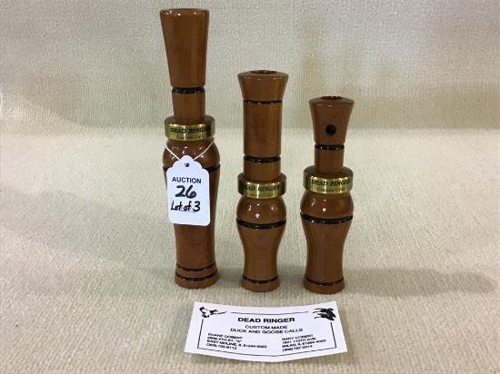 Lot of 3 Custom Made Dead Ringer Calls by Duane