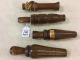 Lot of 4 Duck Calls Including Magnum, One By