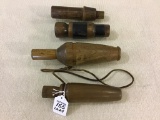 Lot of 4 Unknown Duck Calls (One Not in Working