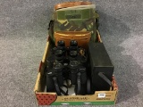 Lot of 3 Pairs of Binoculars w/ Cases Including