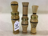 Lot of 3 Custom Made Dead Ringer Calls by Duane