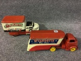 Lot of 2 Wyandotte Tin Trucks Including