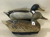 Pair of Mallard Decoys by Mike Berrett-Wisconsin