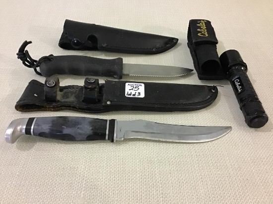 Lot of 3 Including Case XX Hunting Knife 223-6