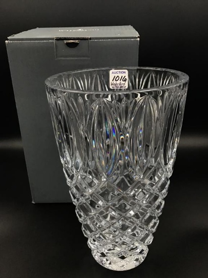Heavy Waterford Crystal Signed Grant Vase