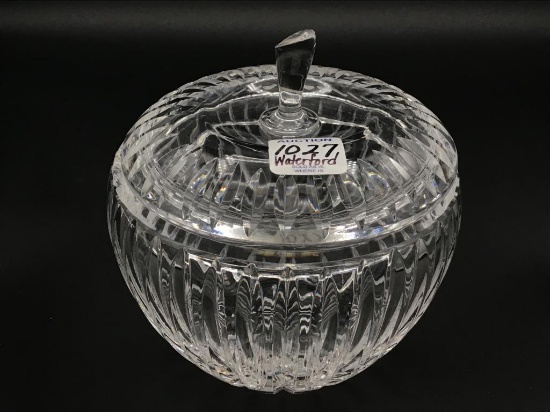 Waterford Crystal Signed Covered Bowl w/