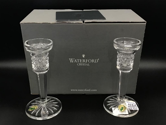 Pair of Waterford Crystal Mallory 6 Inch