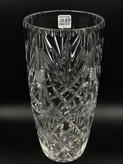Unmarked Waterford Crystal 11 1/2 Inch Tall Vase