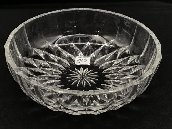 Signed Val St. Lambert Glass Bowl