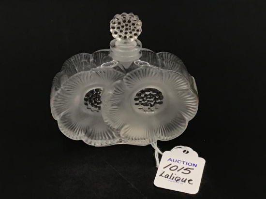 Signed Lalique France Crystal Perfume