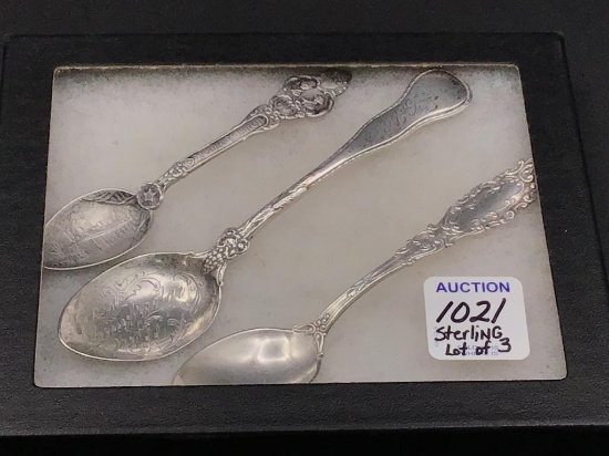 Lot of 3 Sm. Sterling Silver Spoons