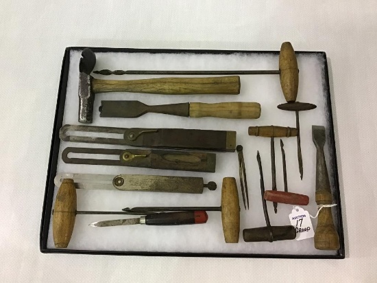 Group of Various Antique Tools including Chisel,