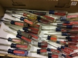 Lg. Collection of Craftman Flat Head Screwdrivers