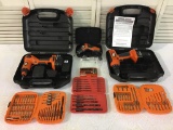 2 Black & Decker Cordless Battery Operated Drill
