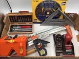 Group of Tools Including Clamps,