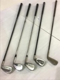 Lot of 5 Various Golf Club Irons