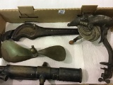 Lot of 4 Including Sm. Brass Propeller Blade,