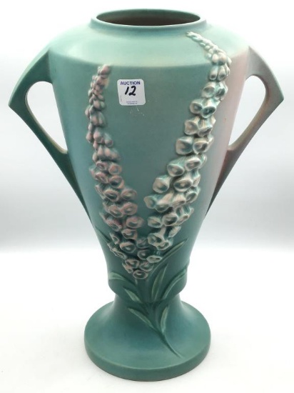 Lg. Roseville Dbl Handled Vase 55-16 Inch