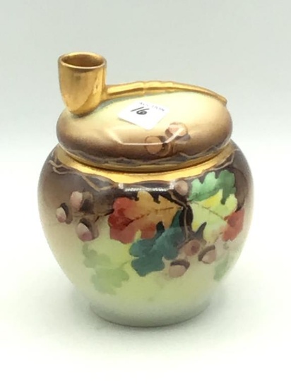 Hand Painted Austria Decorative Jar