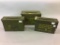 Lot of 3 Metal Ammo Boxes