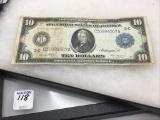 10 Dollar Horse Blanket Note-Series of 1914 (3C)
