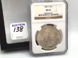 1884 O S MS 63 Morgan Silver Dollar by NGC