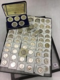 Collection of Approx. 73 Kennedy Half Dollars