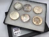 Lot of 6-1 Troy OZ .999 Fine Silver Rounds