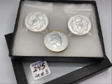 Lot of 3-2 Troy OZ .999 Fine Silver Rounds