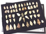 Collection of Approx. 52 Various Old Arrowheads