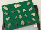 Collection of Approx. 18 Various Old Arrowheads