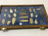 Collection of 22 Arrowheads-Some Old & Some