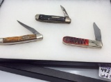 Lot of 3 Case Folding Pocket Knives