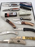 Lot of 10 Various Pocket Knives Including