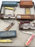 Lot of 6 Rough Rider Pocket Knives w/ Boxes