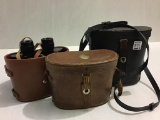 Lot of 3 Sets of Binoculars in Cases Including