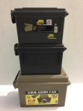 Lot of 3-Newer Plastic Ammo Boxes